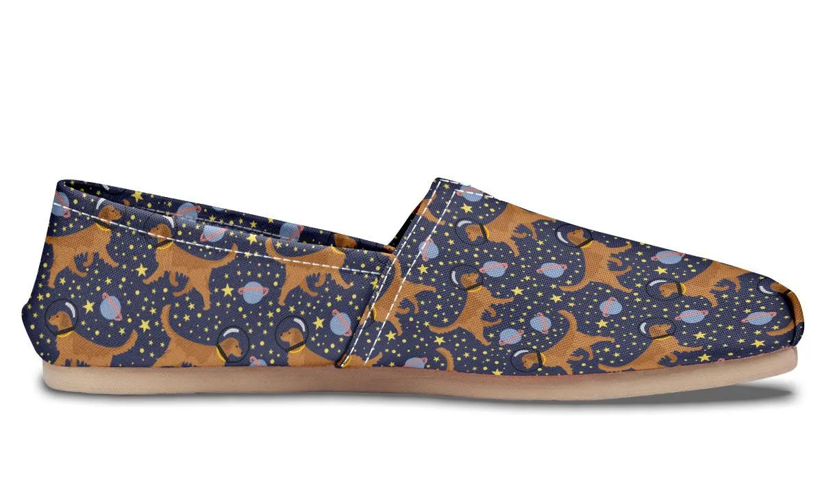 Space Golden Retriever Casual Shoes