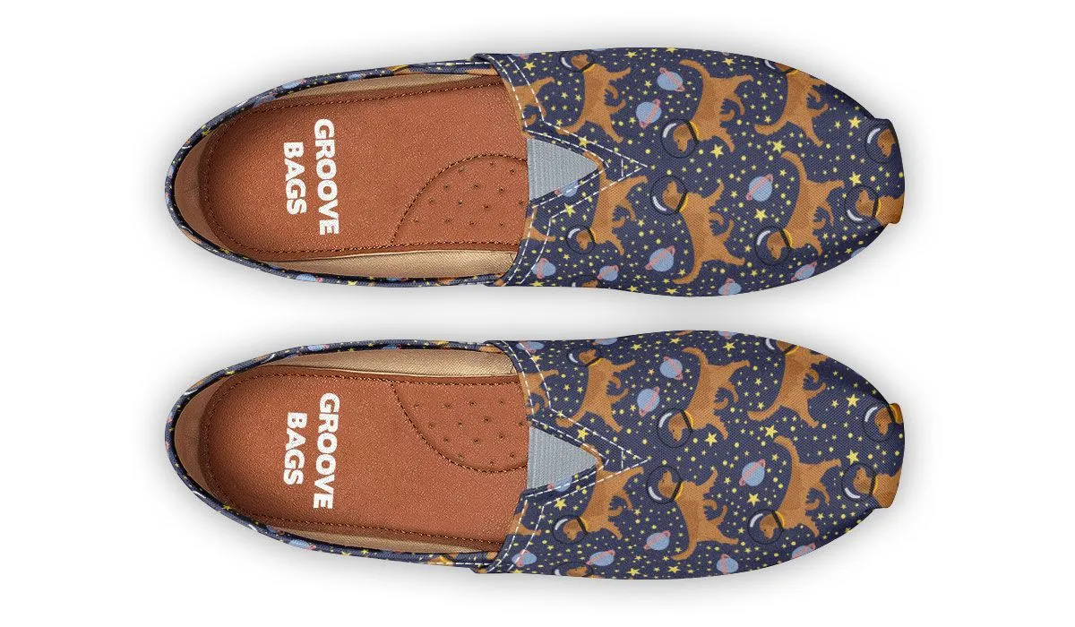Space Golden Retriever Casual Shoes
