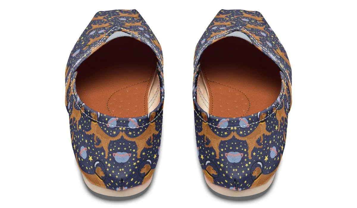 Space Golden Retriever Casual Shoes