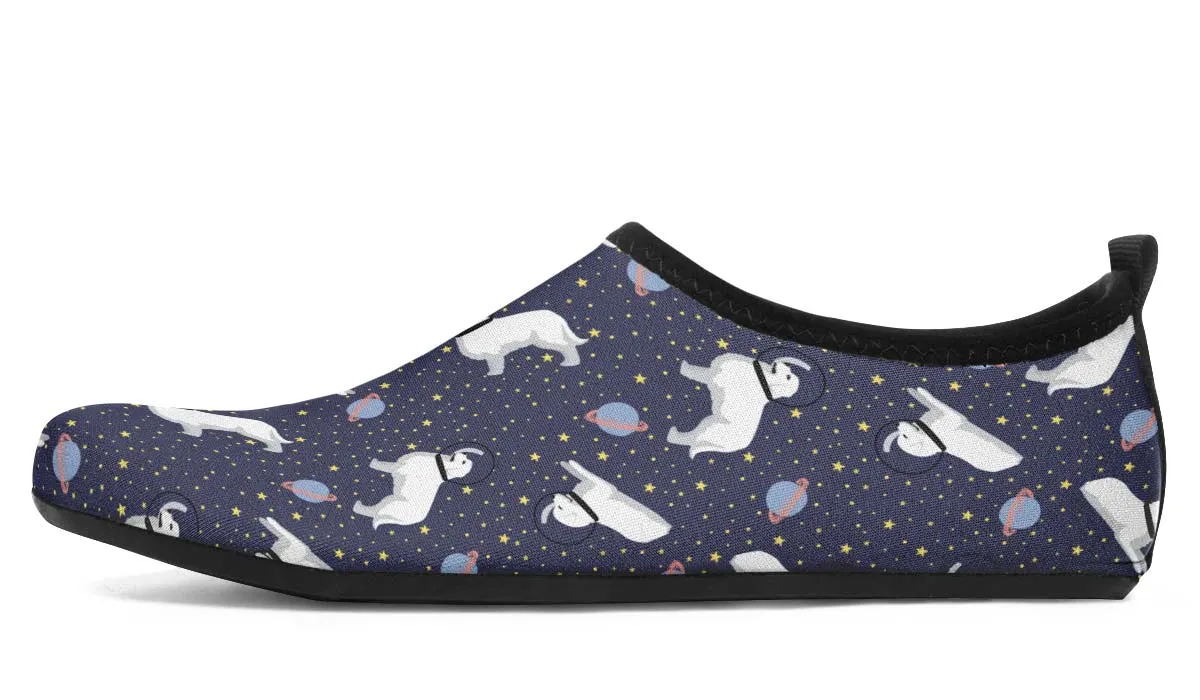 Space Great Pyrenees Aqua Barefoot Shoes