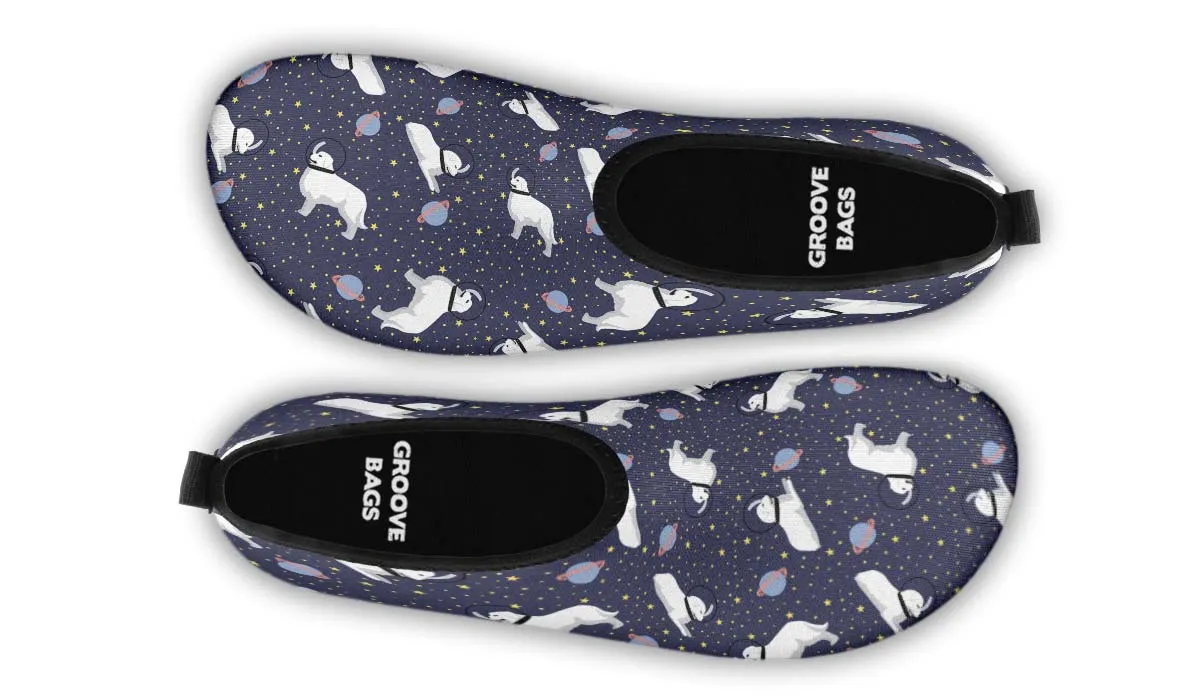 Space Great Pyrenees Aqua Barefoot Shoes