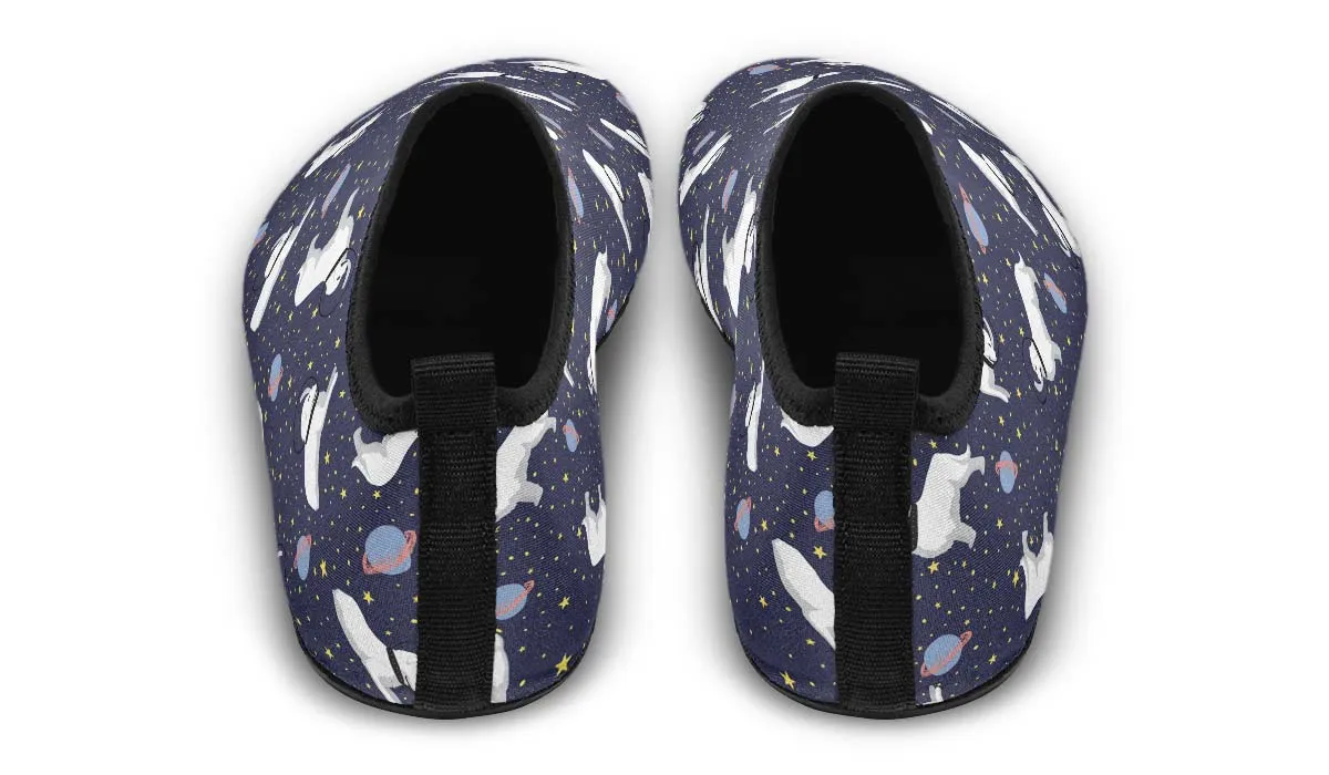 Space Great Pyrenees Aqua Barefoot Shoes