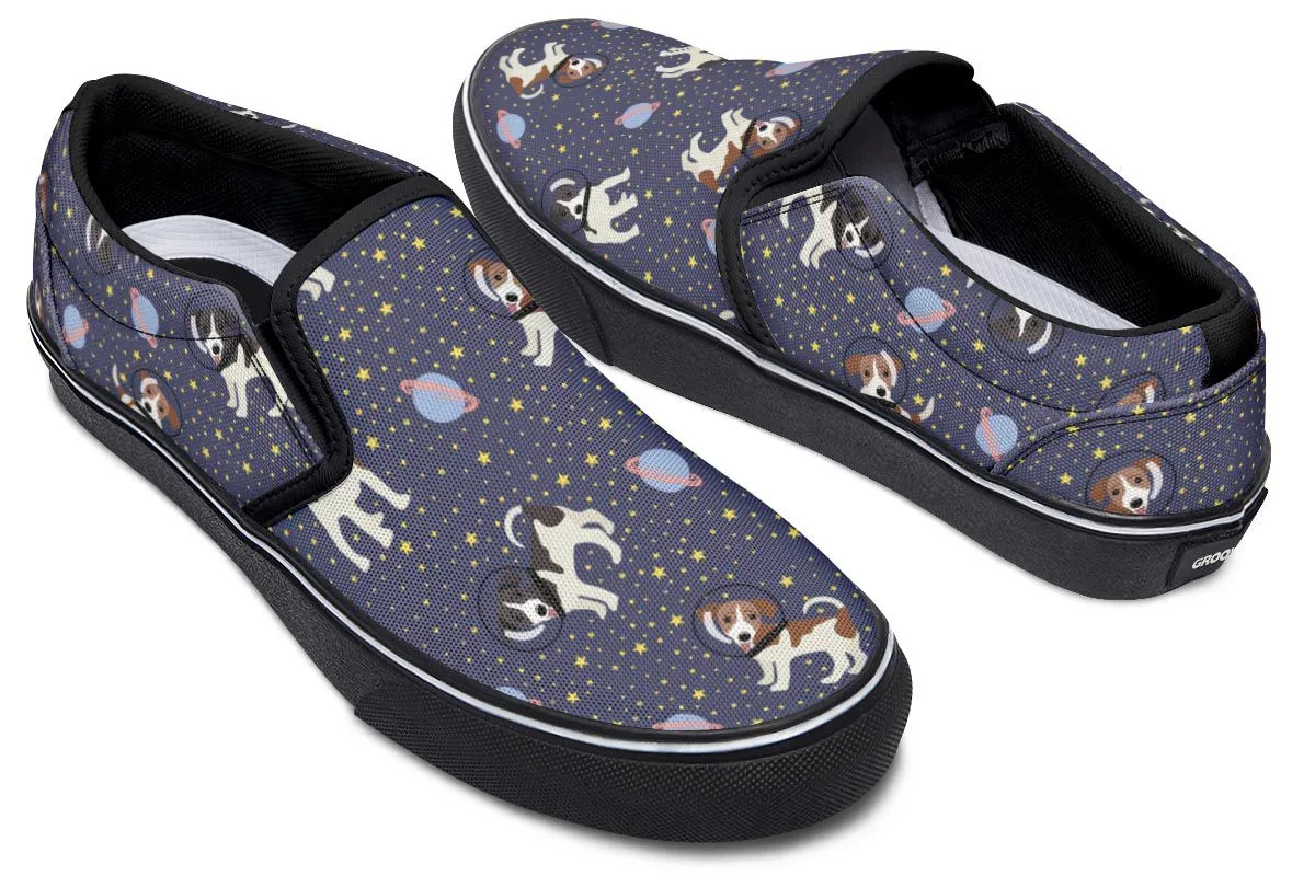 Space Jack Russell Slip-On Shoes