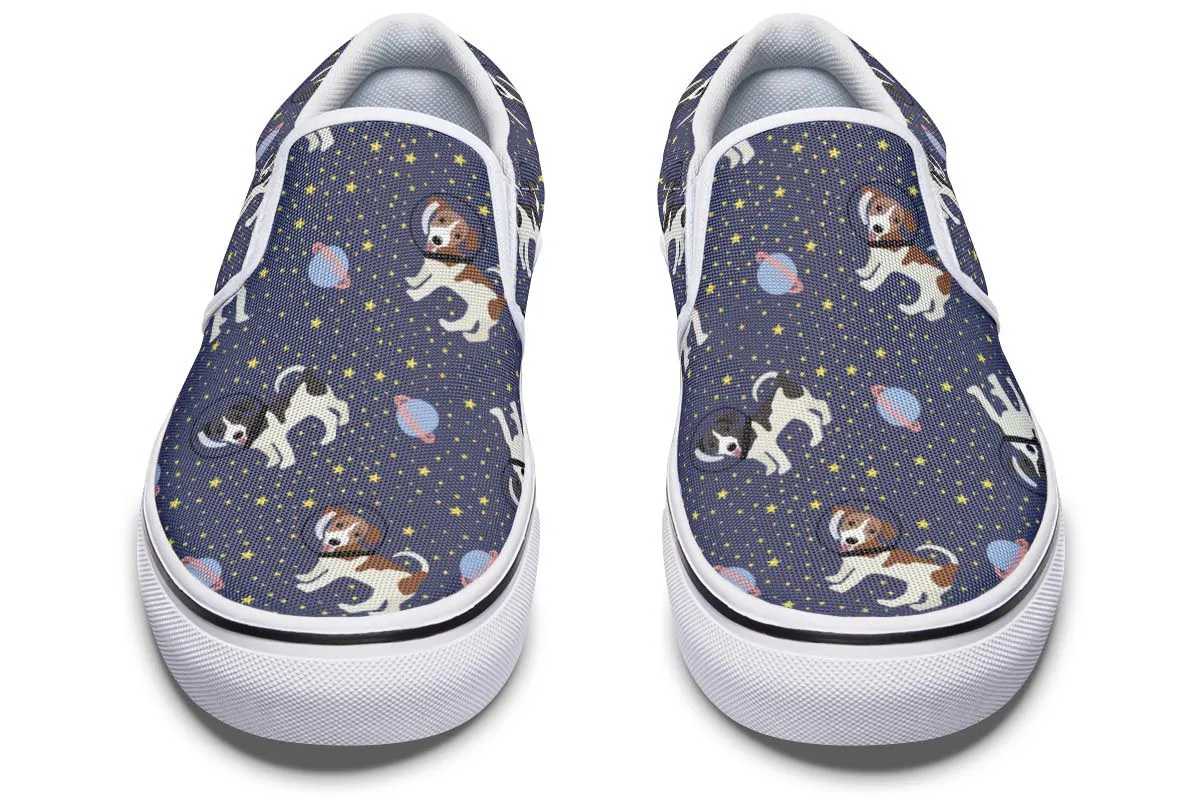 Space Jack Russell Slip-On Shoes
