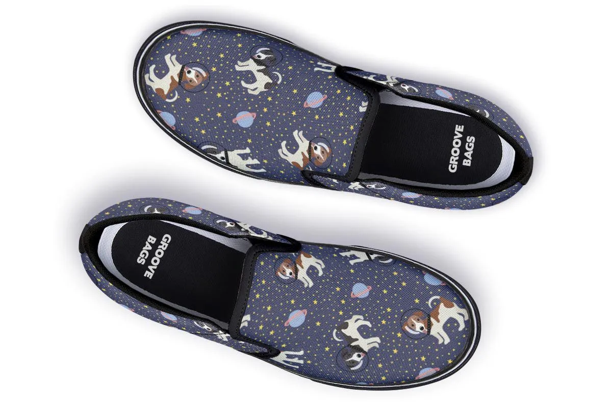 Space Jack Russell Slip-On Shoes