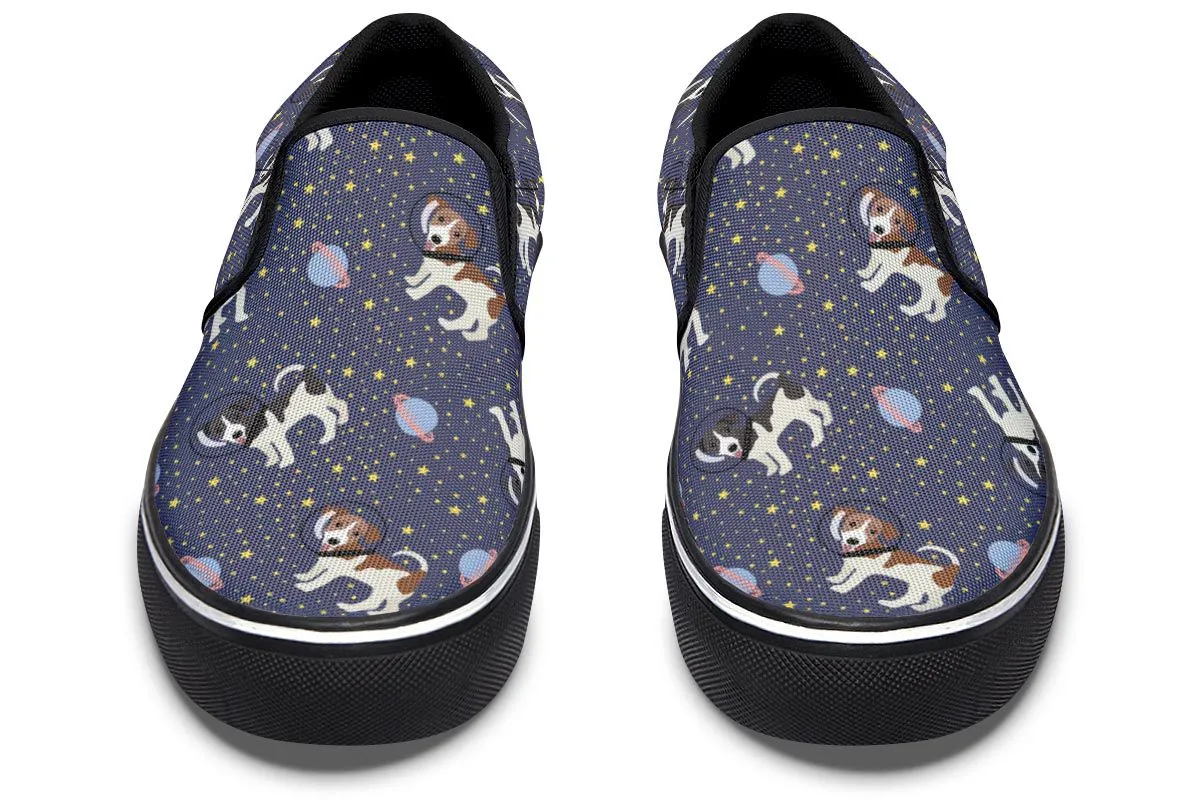 Space Jack Russell Slip-On Shoes