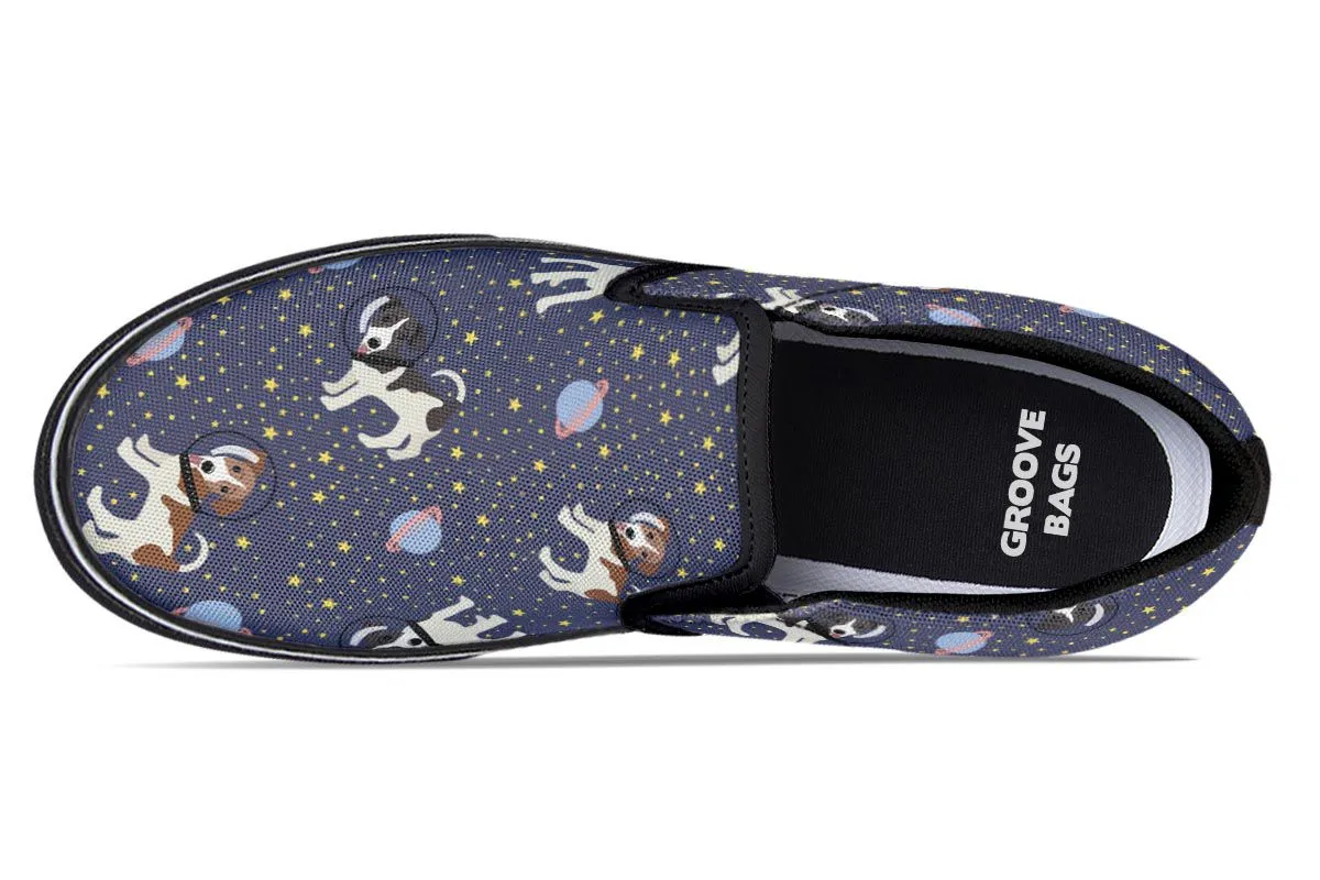 Space Jack Russell Slip-On Shoes