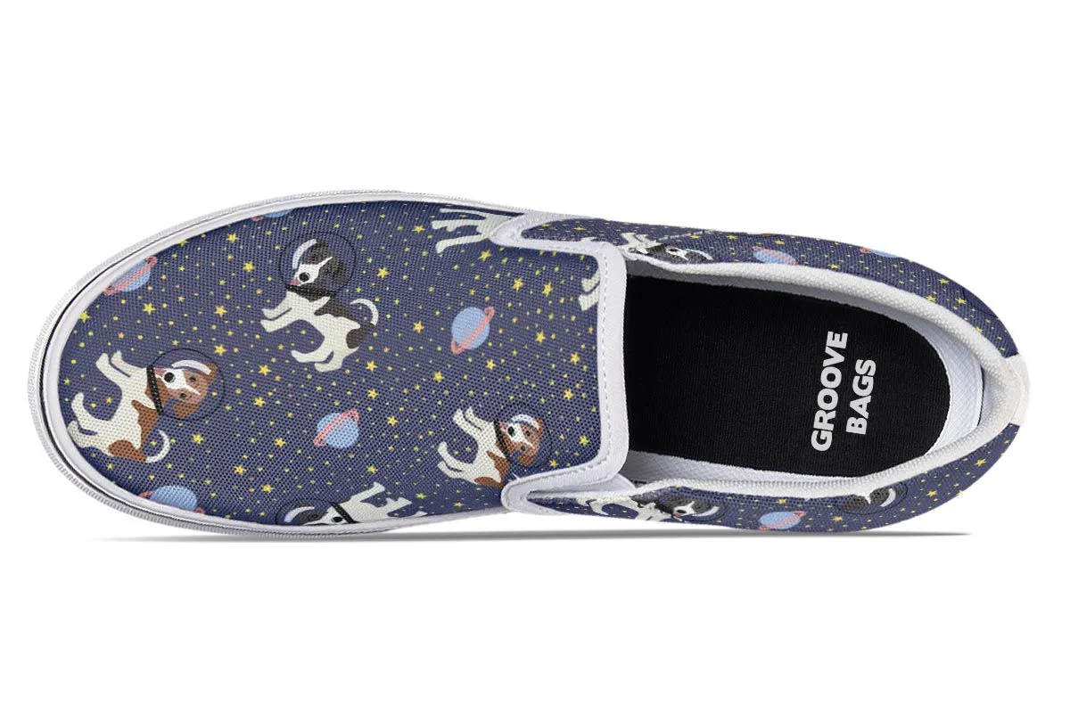 Space Jack Russell Slip-On Shoes