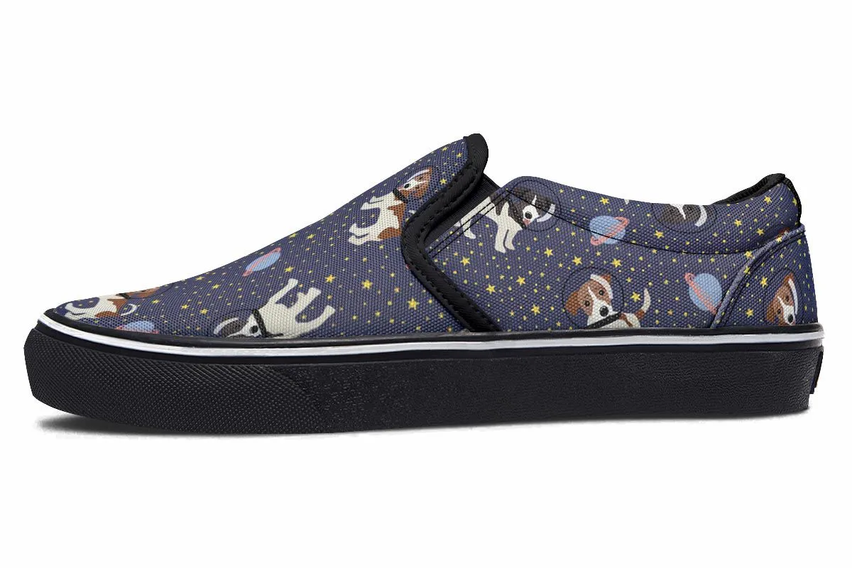 Space Jack Russell Slip-On Shoes