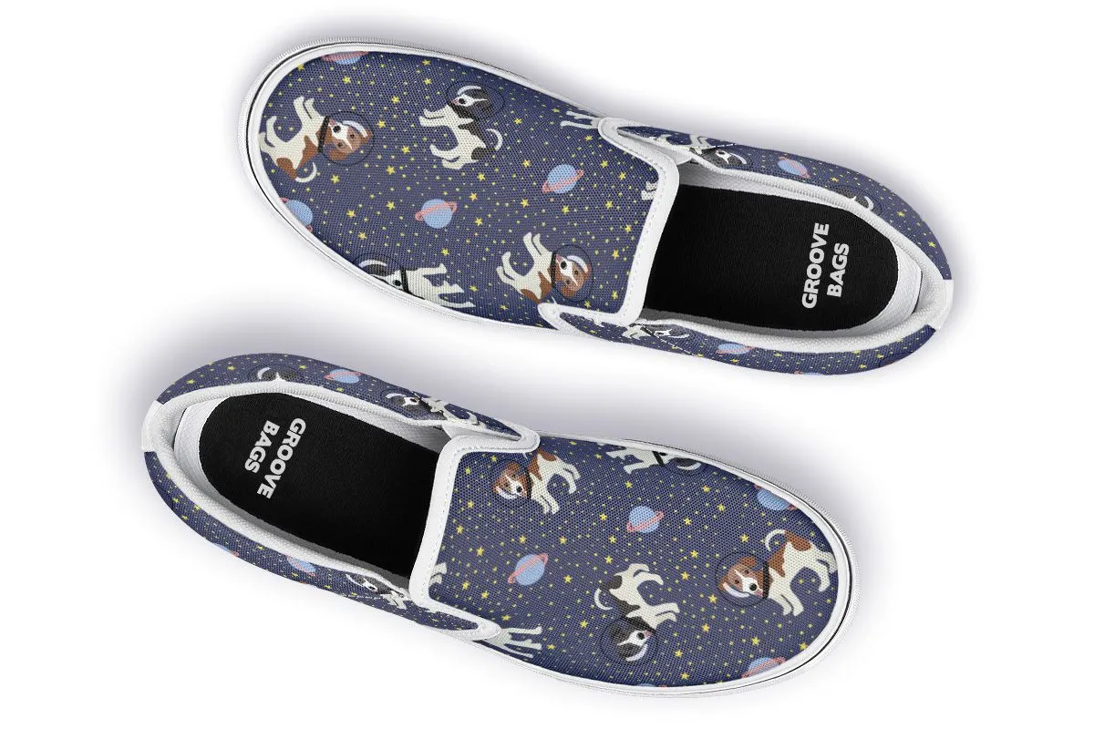 Space Jack Russell Slip-On Shoes