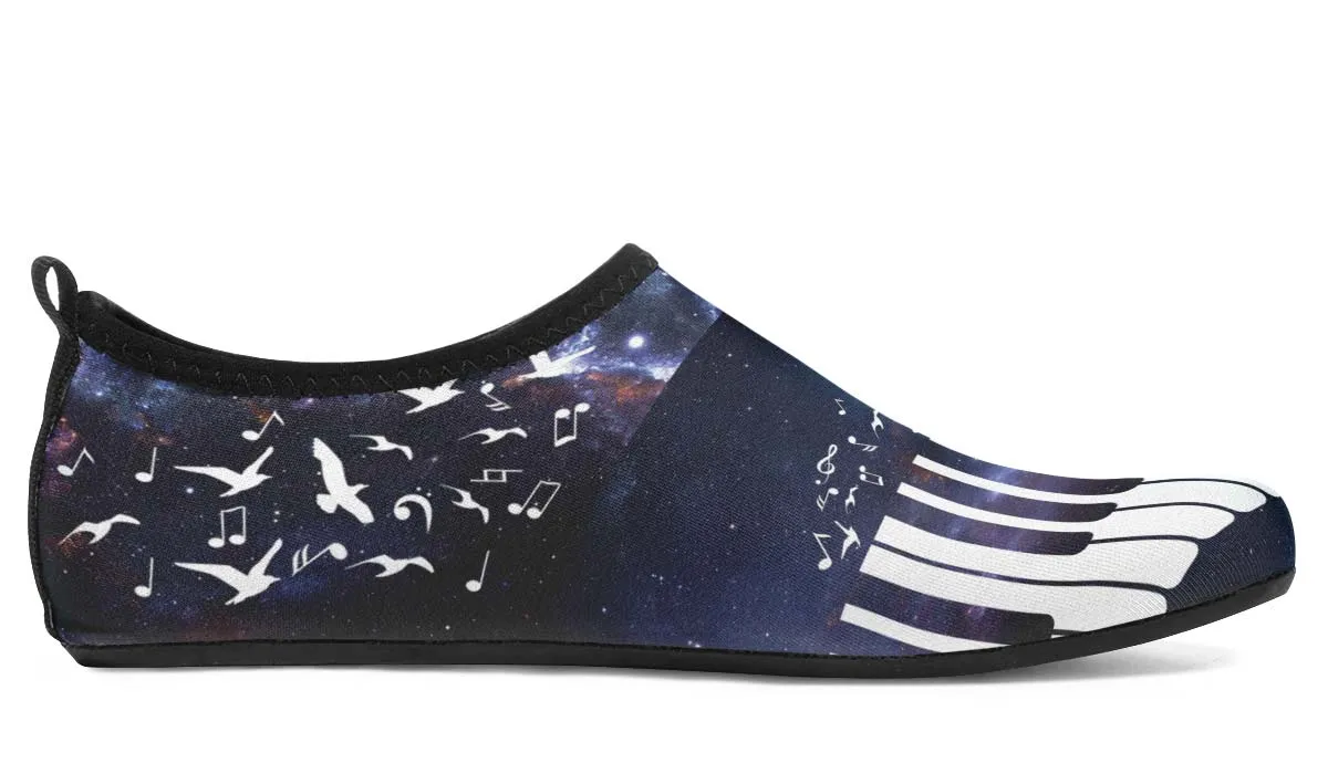 Space Piano Aqua Barefoot Shoes