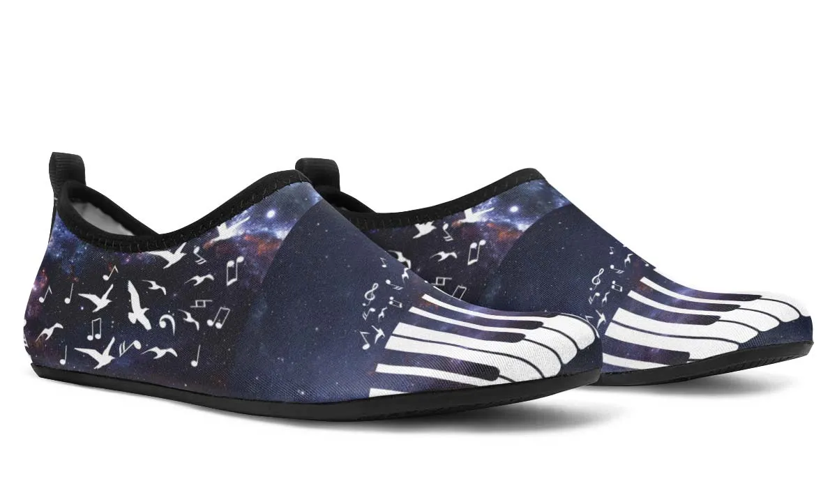Space Piano Aqua Barefoot Shoes