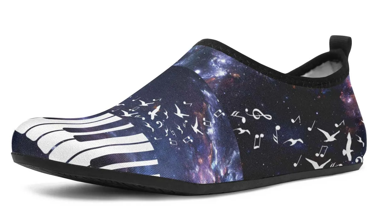 Space Piano Aqua Barefoot Shoes