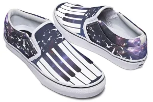 Space Piano Slip-On Shoes