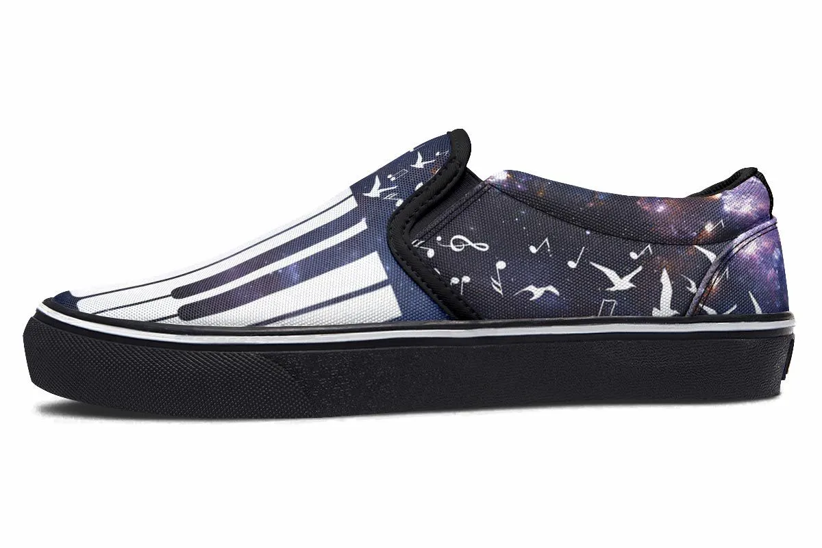 Space Piano Slip-On Shoes