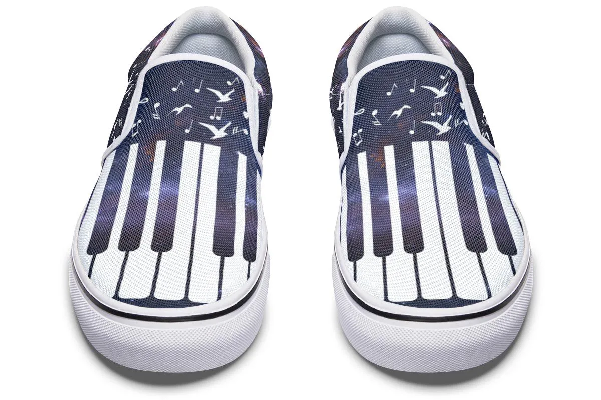 Space Piano Slip-On Shoes