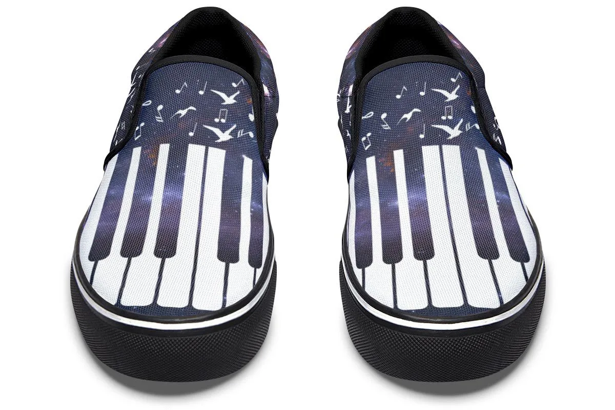 Space Piano Slip-On Shoes