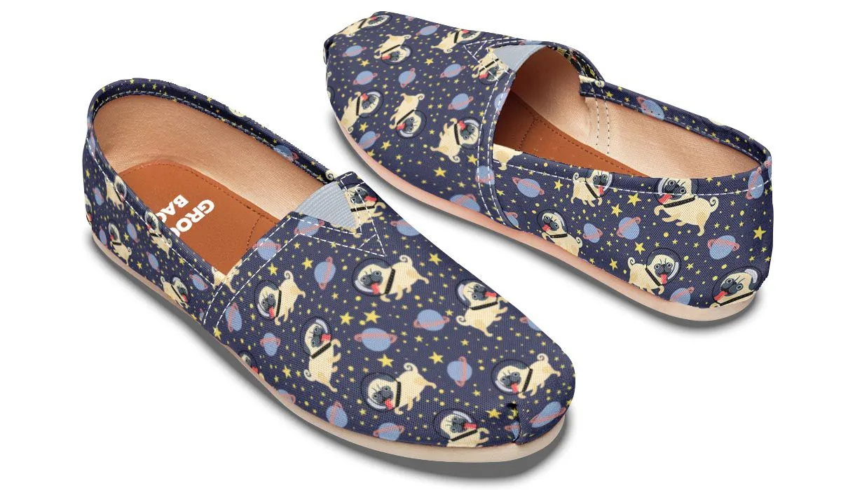 Space Pug Casual Shoes