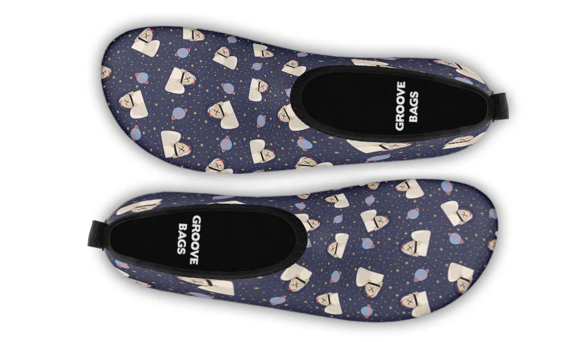 Space Shih Tzu Aqua Barefoot Shoes