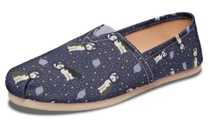 Space Siberian Husky Casual Shoes