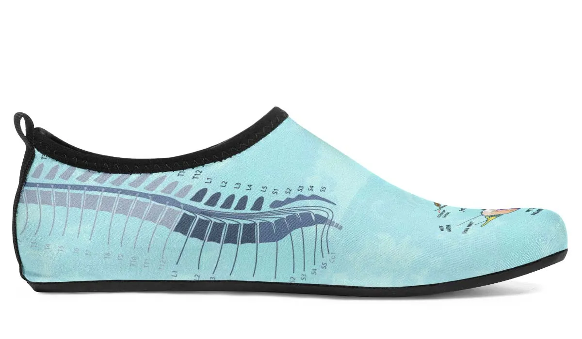 Spine Diagram Aqua Barefoot Shoes