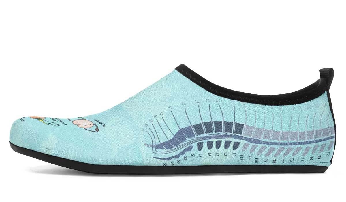 Spine Diagram Aqua Barefoot Shoes