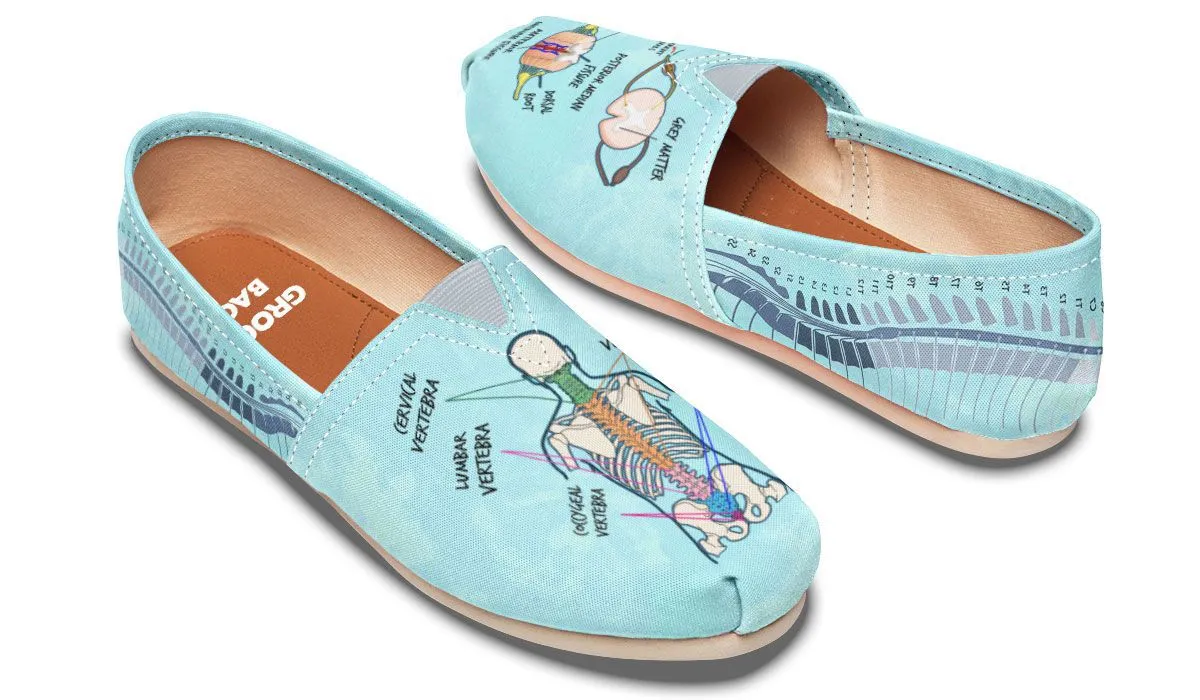 Spine Diagram Casual Shoes
