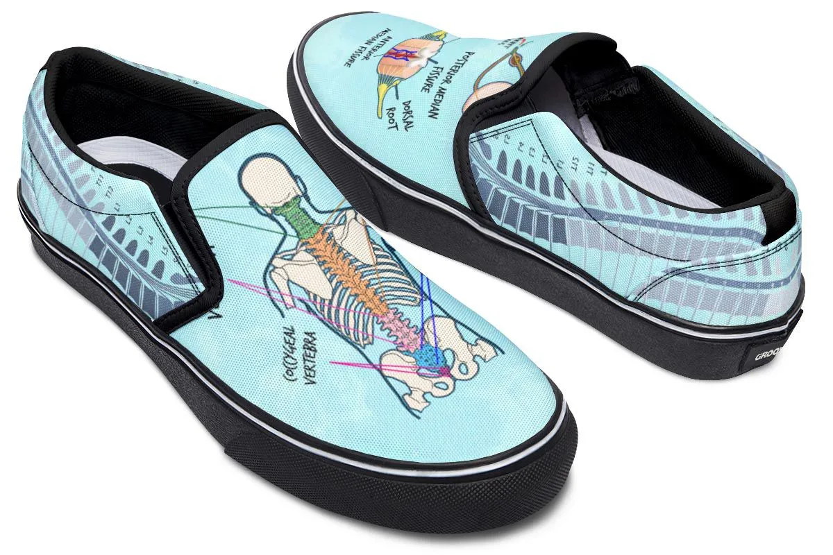 Spine Diagram Slip-On Shoes