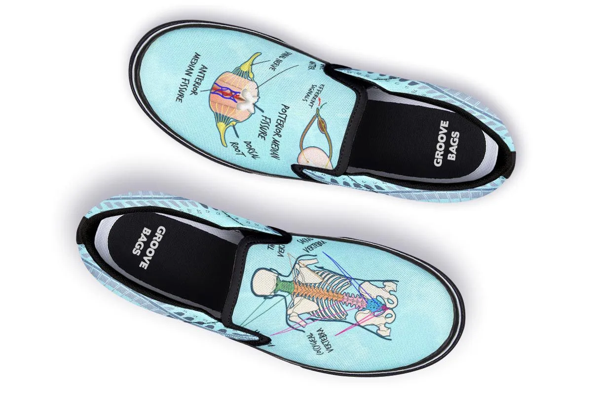 Spine Diagram Slip-On Shoes