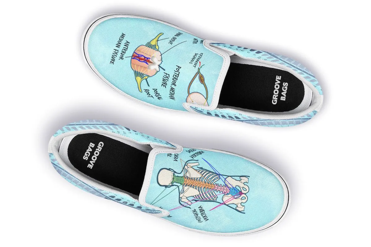 Spine Diagram Slip-On Shoes