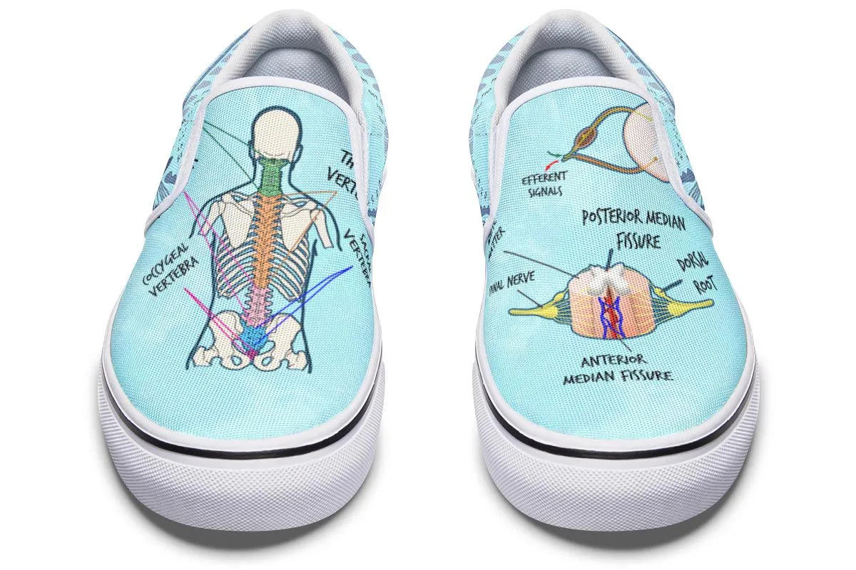 Spine Diagram Slip-On Shoes