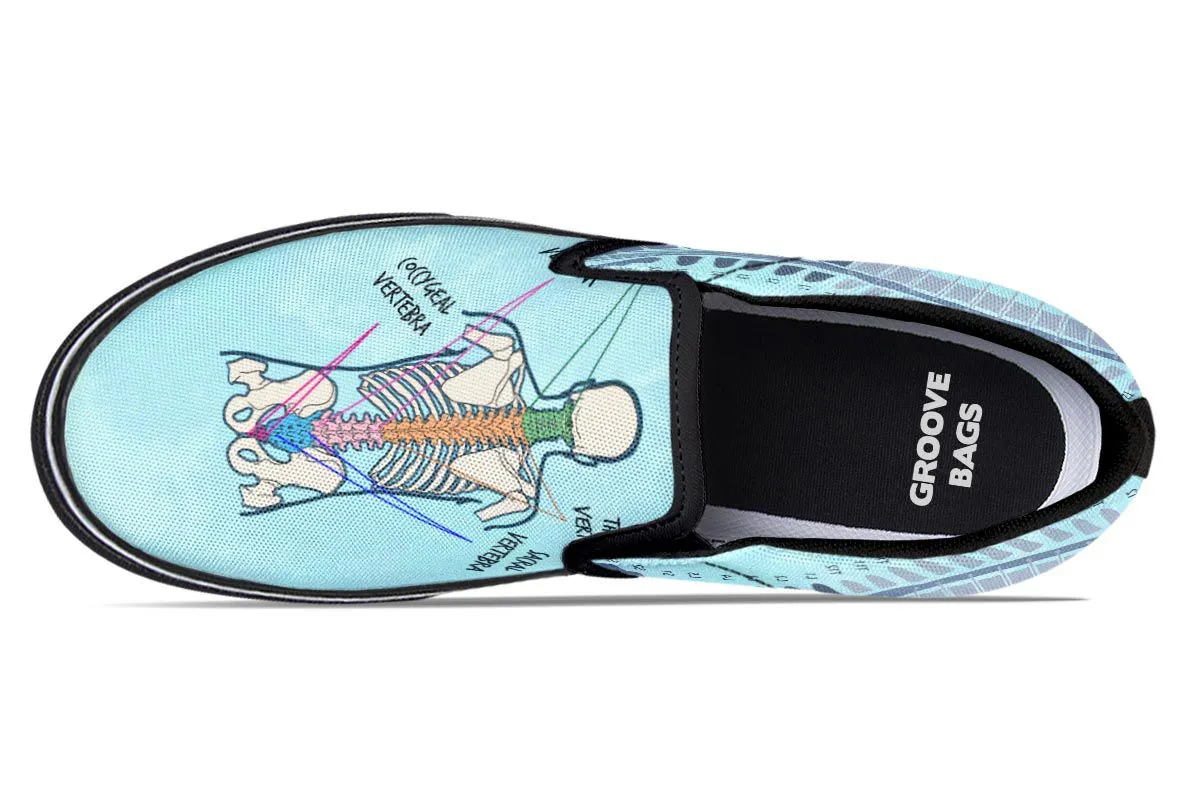 Spine Diagram Slip-On Shoes