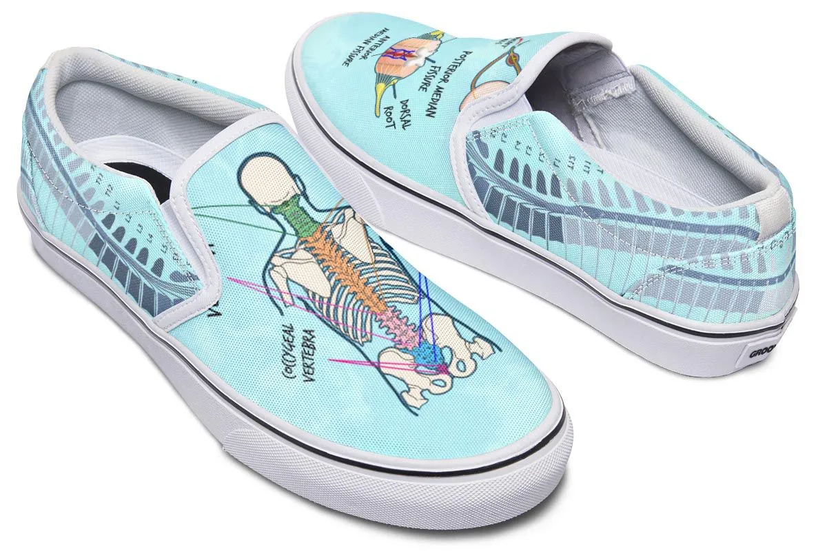 Spine Diagram Slip-On Shoes