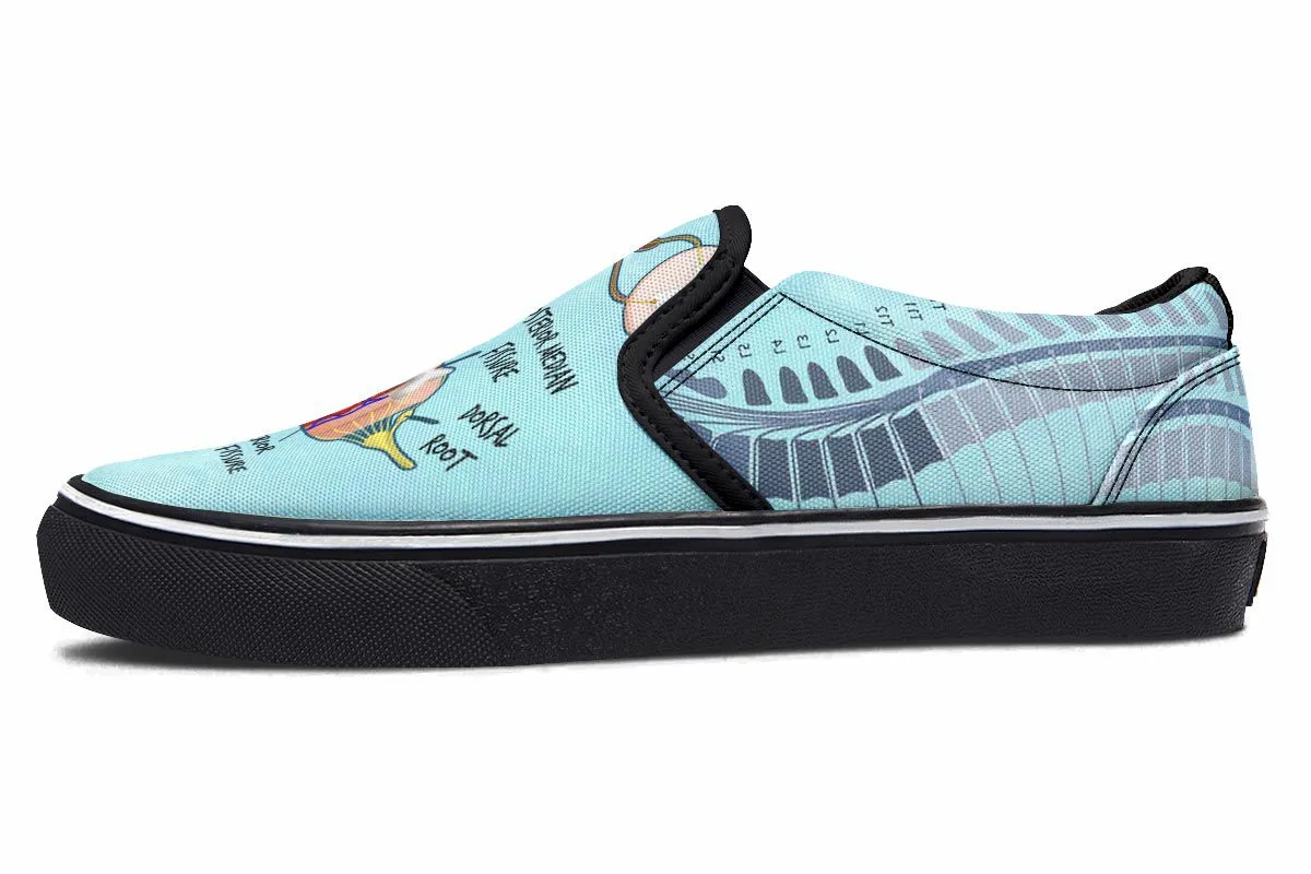 Spine Diagram Slip-On Shoes