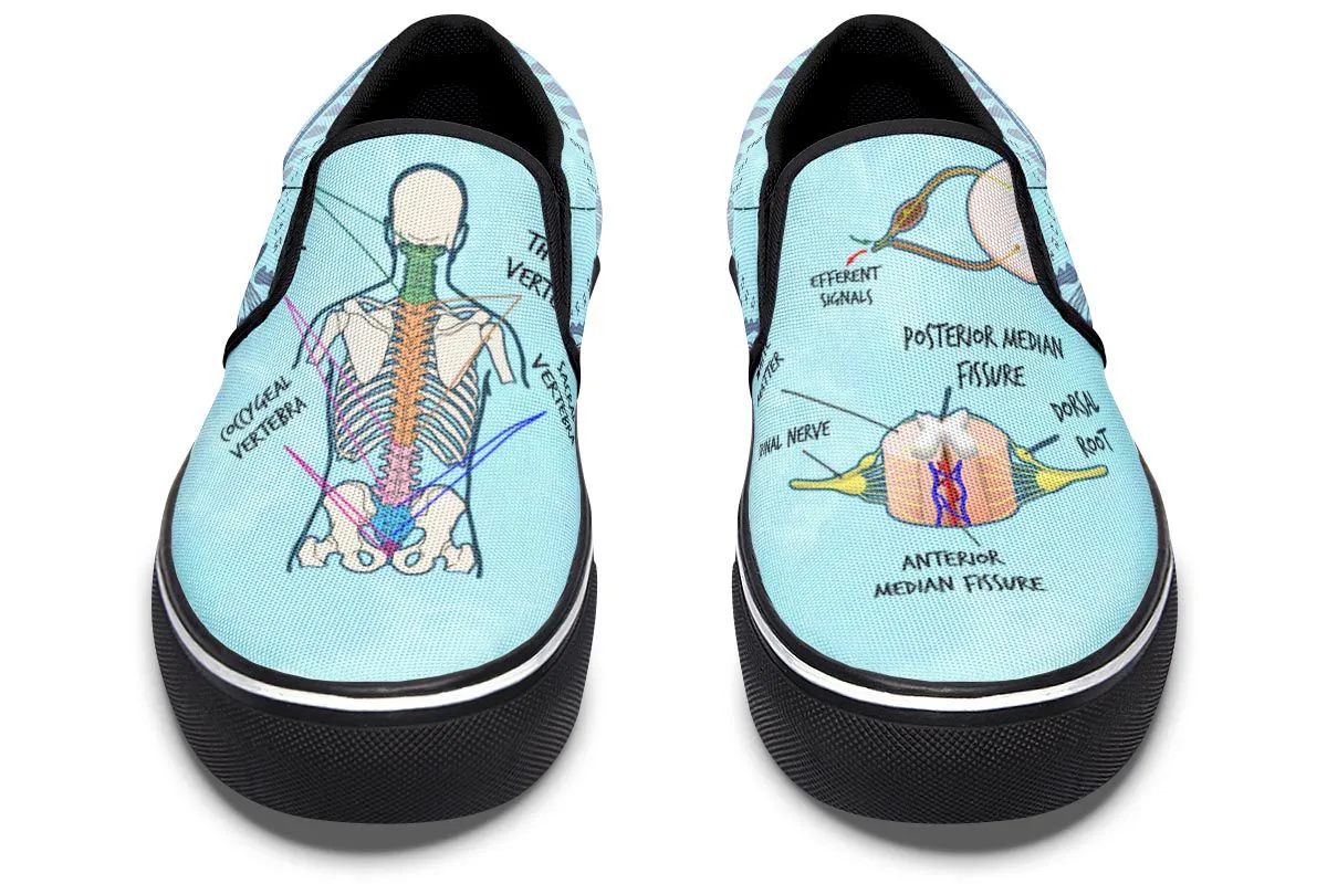 Spine Diagram Slip-On Shoes