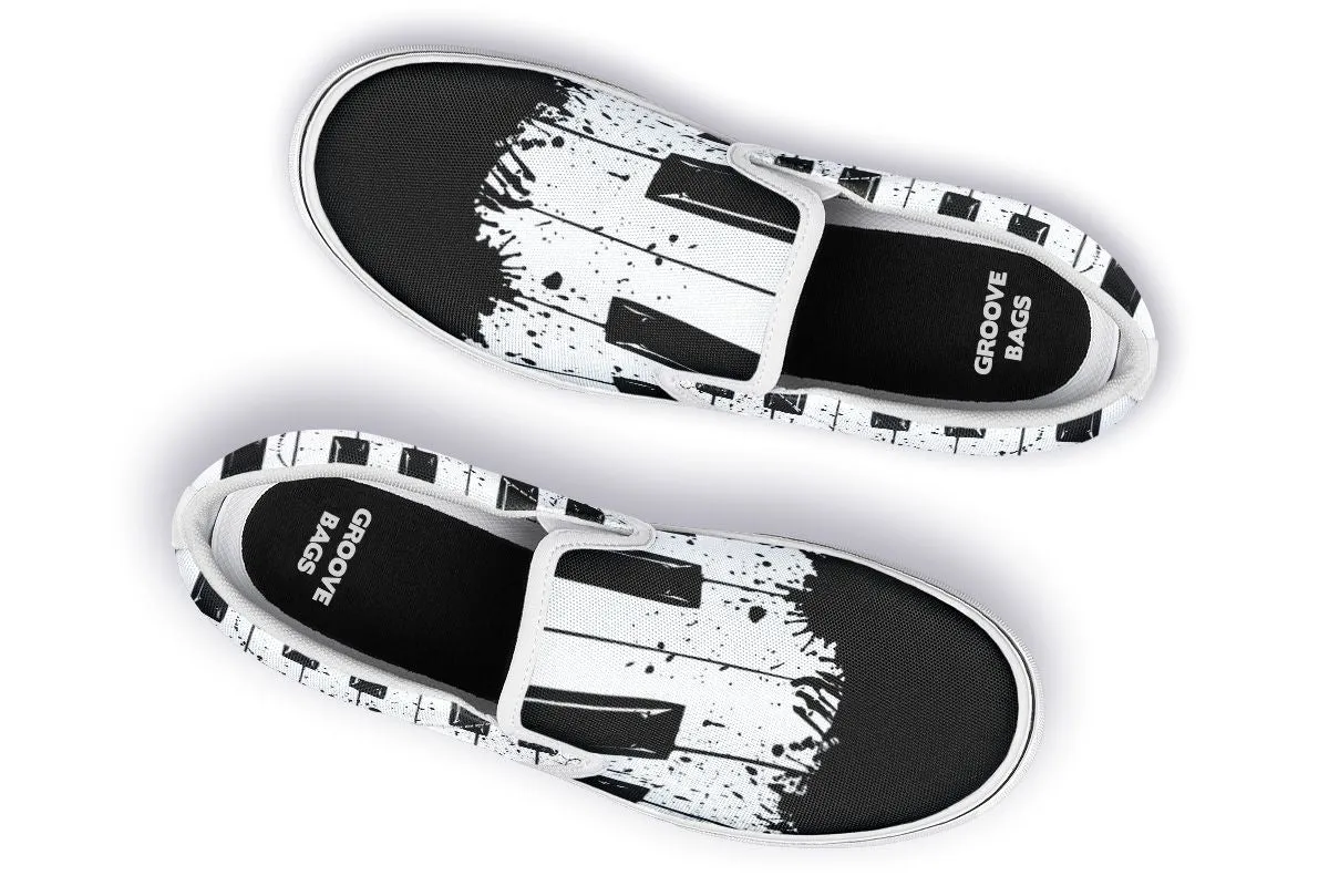 Splatter Piano Slip-On Shoes