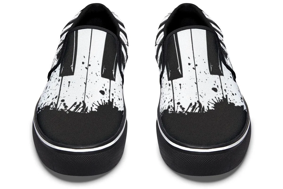 Splatter Piano Slip-On Shoes