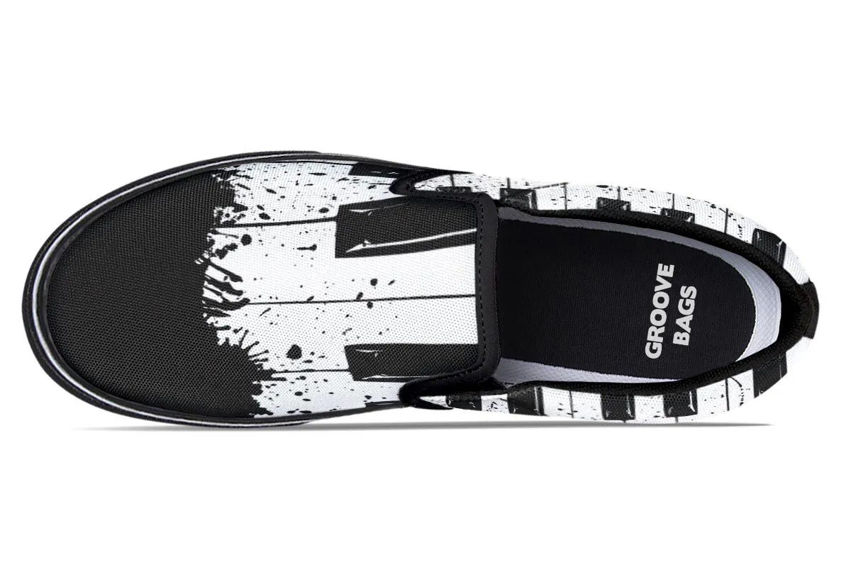 Splatter Piano Slip-On Shoes