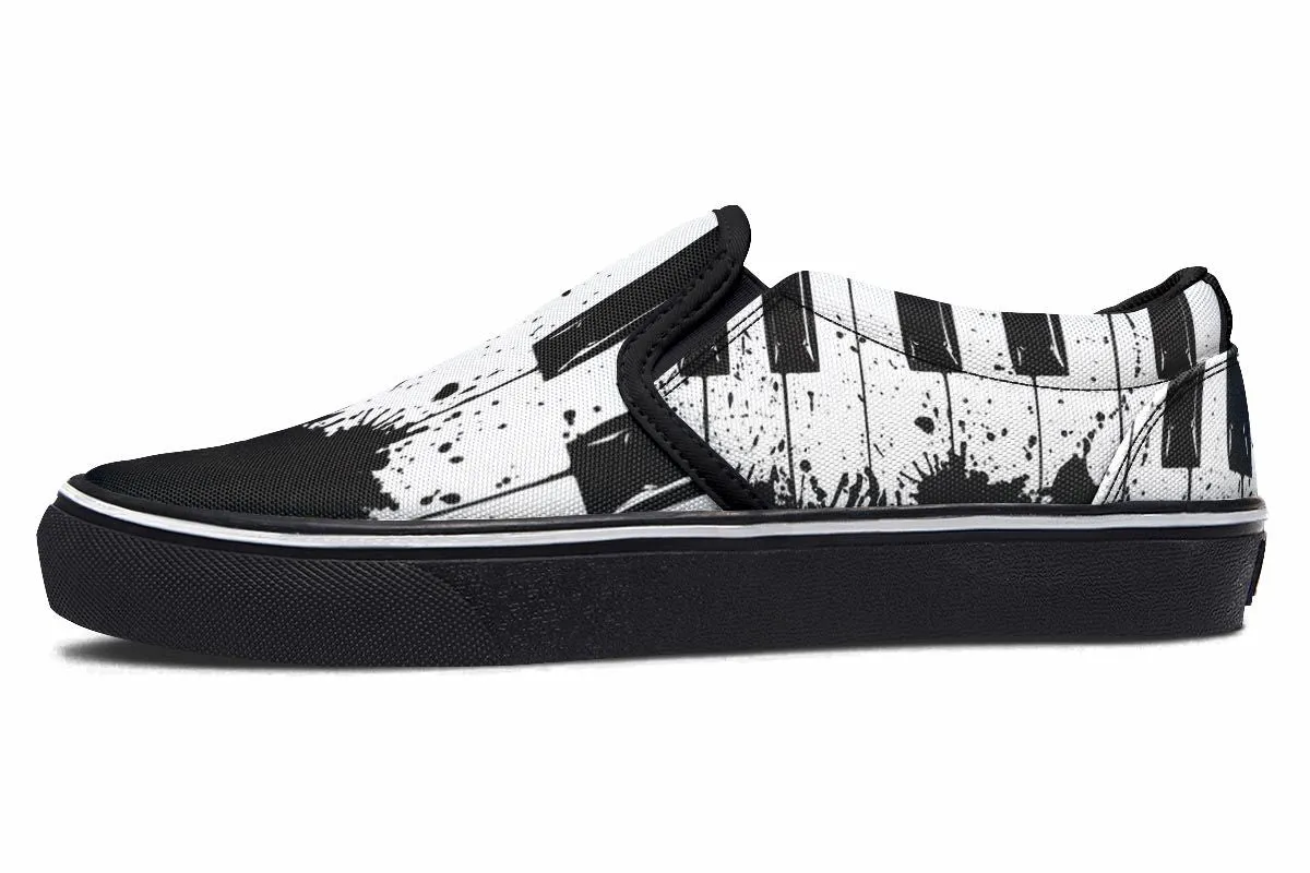 Splatter Piano Slip-On Shoes
