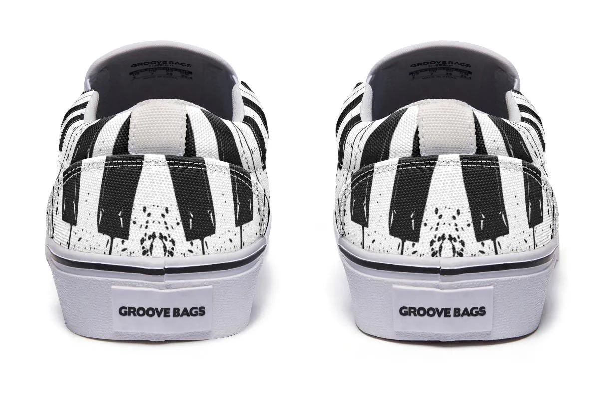 Splatter Piano Slip-On Shoes