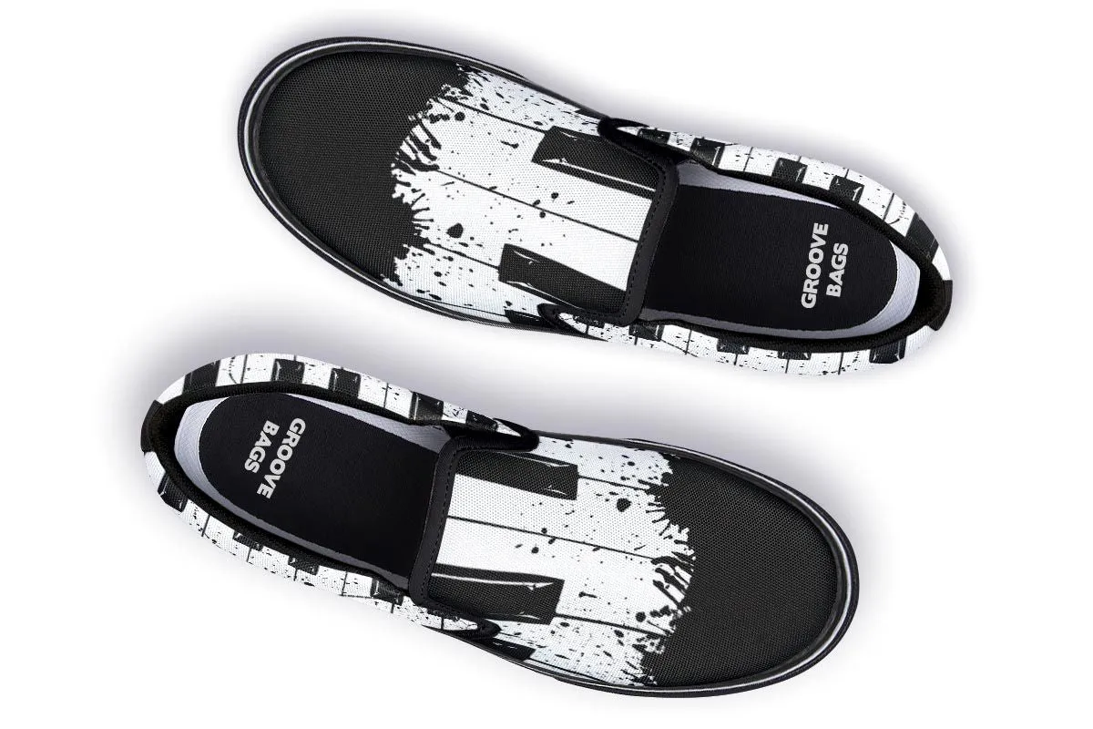 Splatter Piano Slip-On Shoes
