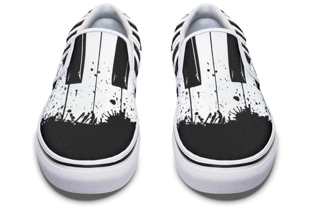 Splatter Piano Slip-On Shoes