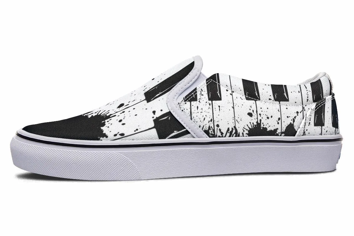 Splatter Piano Slip-On Shoes
