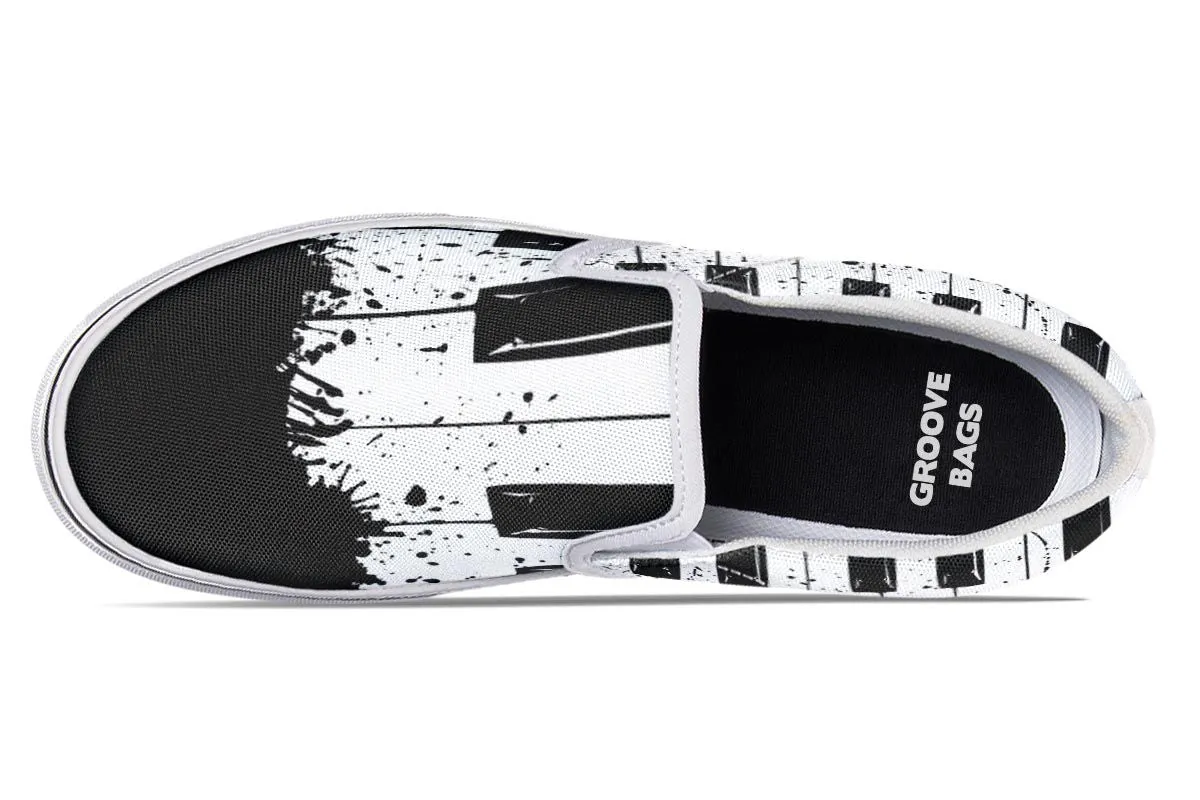 Splatter Piano Slip-On Shoes