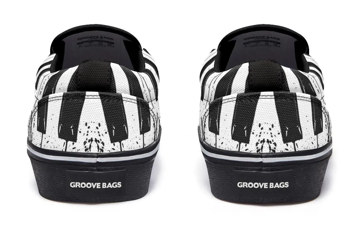 Splatter Piano Slip-On Shoes