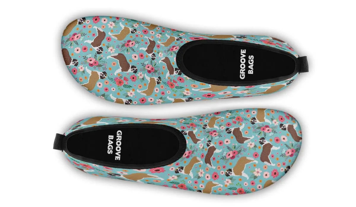 St. Bernard Flower Aqua Barefoot Shoes