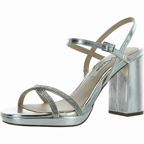 Steven Womens Leather Metallic Block Heel