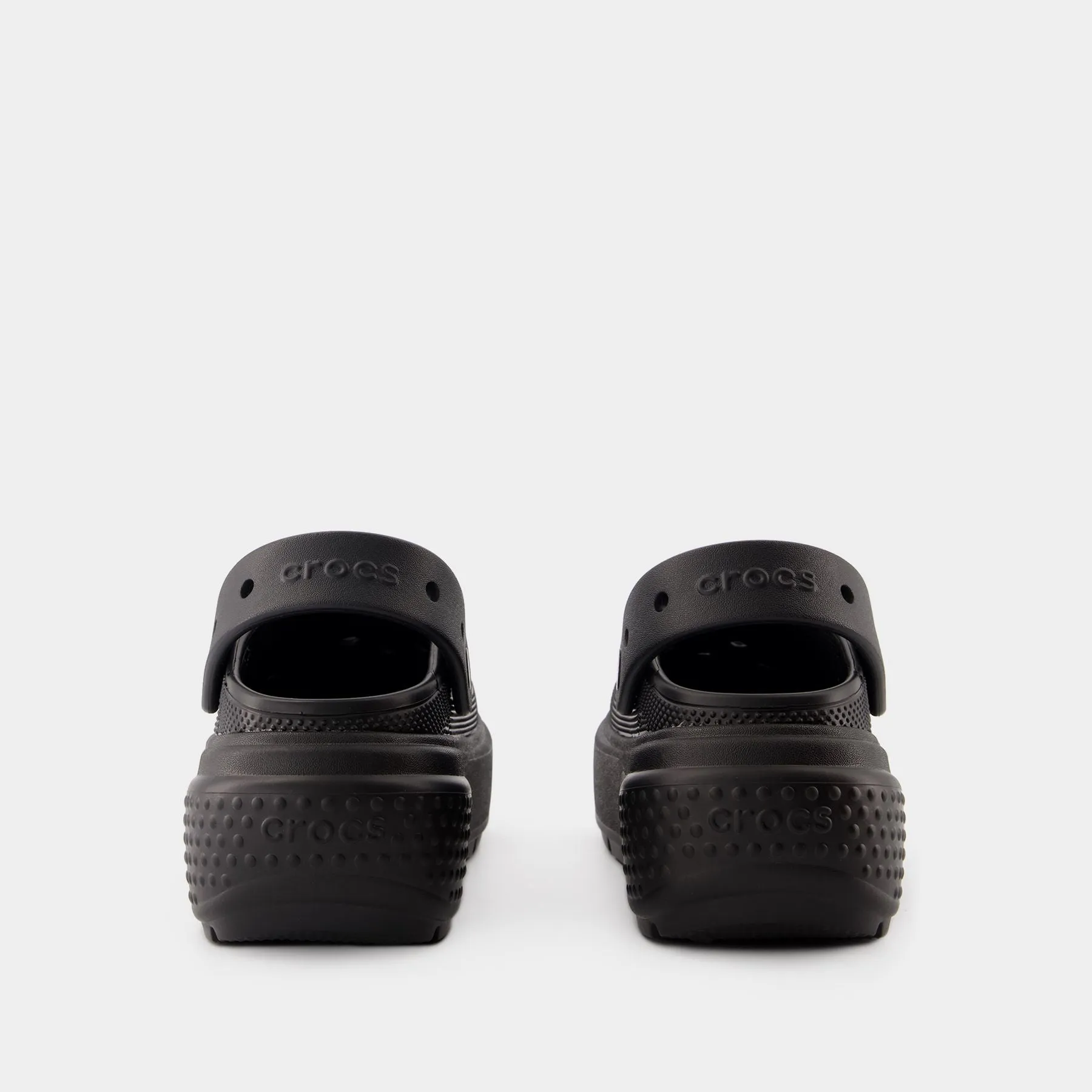 Stomp Sandals - Crocs - Synthetic - Black