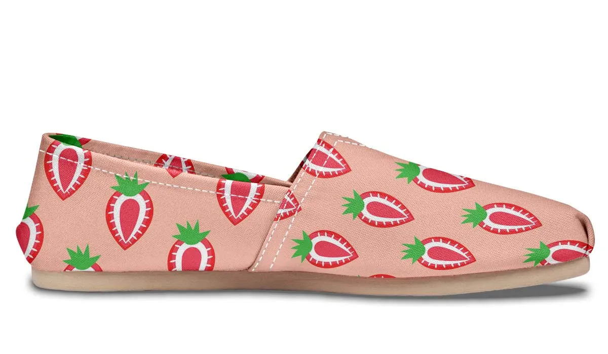 Strawberry Pattern Casual Shoes