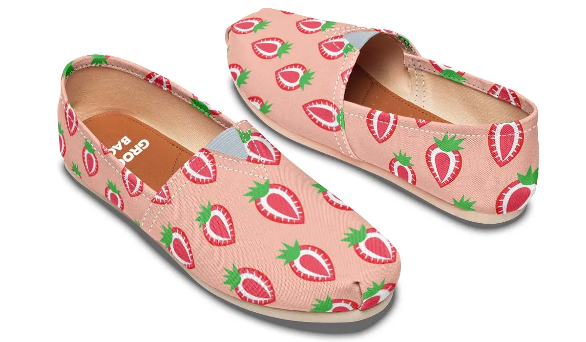 Strawberry Pattern Casual Shoes